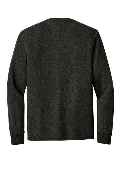 District Perfect Tri Long Sleeve Tee  DM132 Black Frost