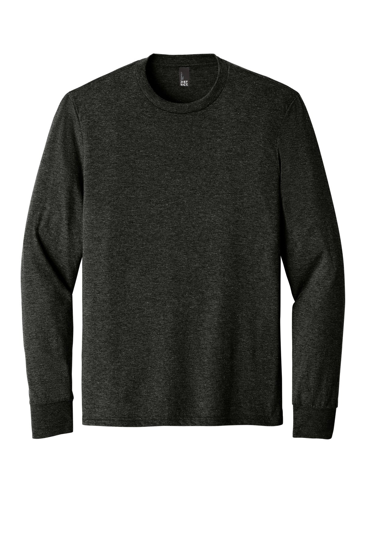 District Perfect Tri Long Sleeve Tee  DM132 Black Frost
