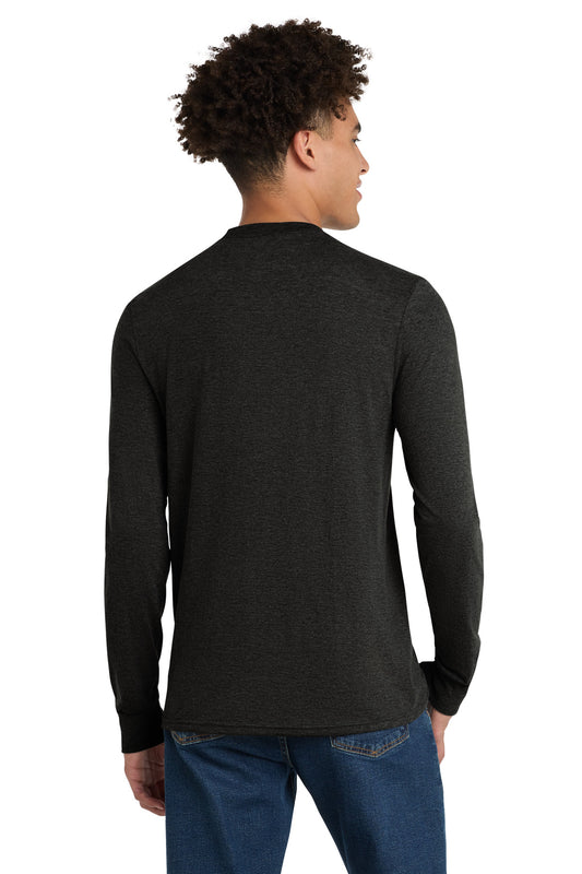 District Perfect Tri Long Sleeve Tee  DM132 Black Frost