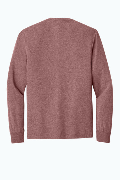 District Perfect Tri Long Sleeve Tee  DM132 Blush Frost