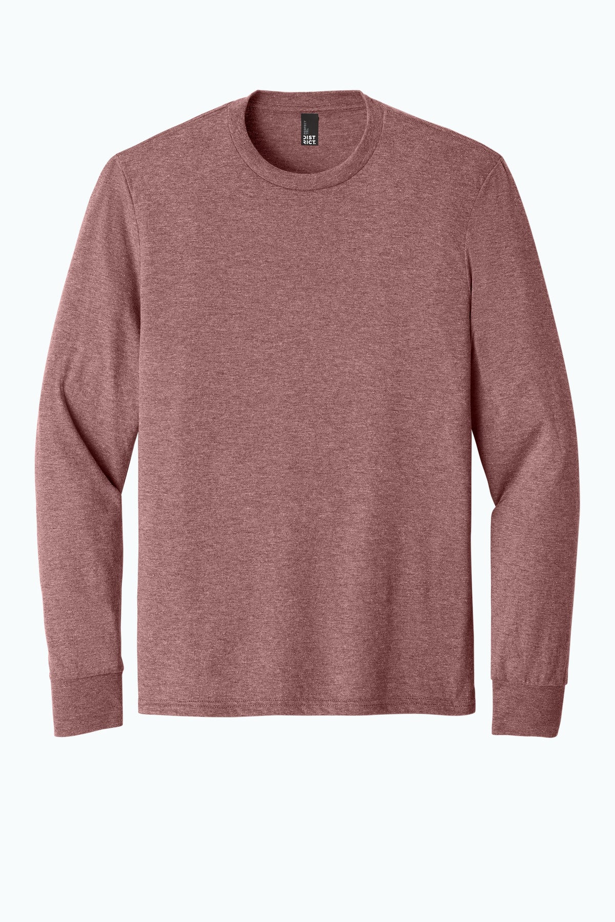 District Perfect Tri Long Sleeve Tee  DM132 Blush Frost