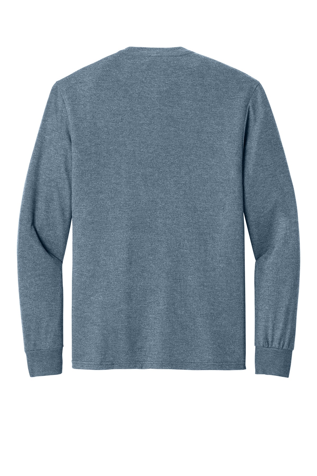 District Perfect Tri Long Sleeve Tee  DM132 Flint Blue Heather