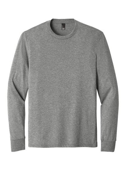 District Perfect Tri Long Sleeve Tee  DM132 Grey Frost