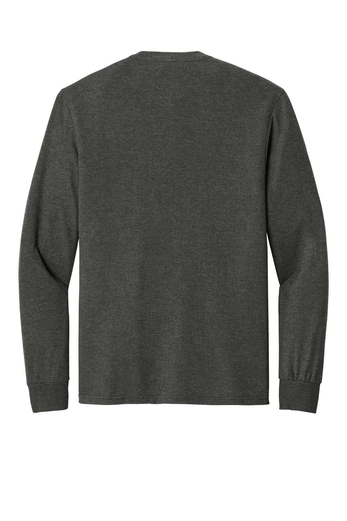 District Perfect Tri Long Sleeve Tee  DM132 Heathered Charcoal