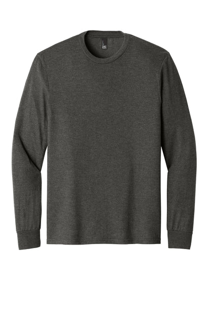 District Perfect Tri Long Sleeve Tee  DM132 Heathered Charcoal