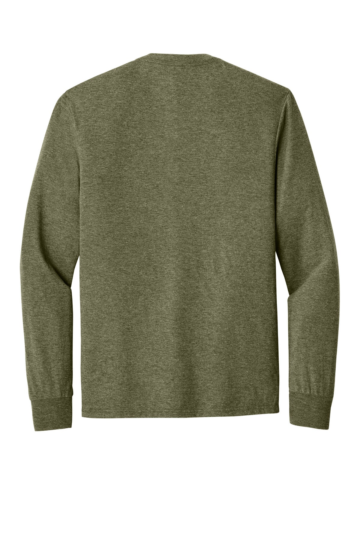District Perfect Tri Long Sleeve Tee  DM132 Military Green Frost