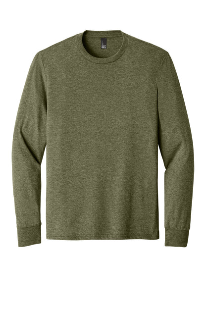District Perfect Tri Long Sleeve Tee  DM132 Military Green Frost