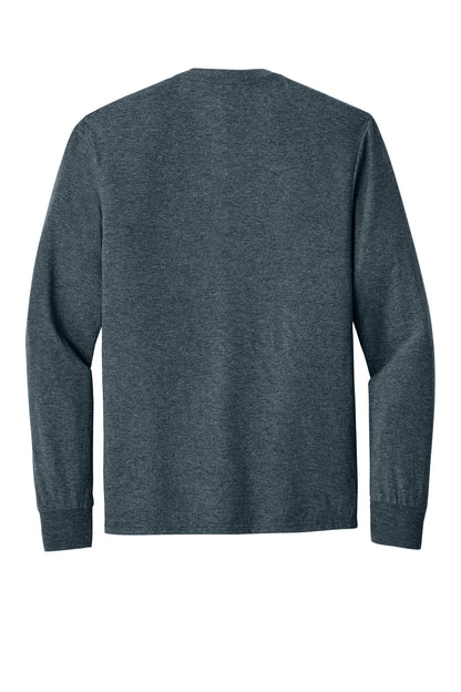District Perfect Tri Long Sleeve Tee  DM132 Navy Frost