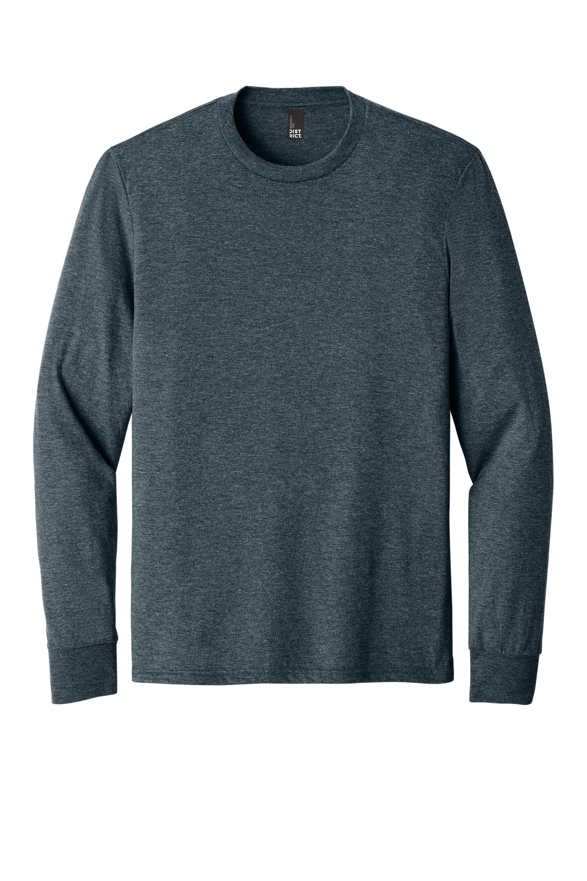 District Perfect Tri Long Sleeve Tee  DM132 Navy Frost