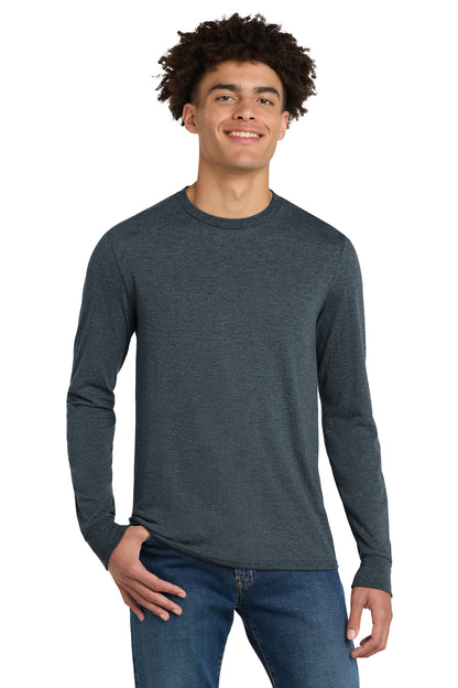 District Perfect Tri Long Sleeve Tee  DM132 Navy Frost