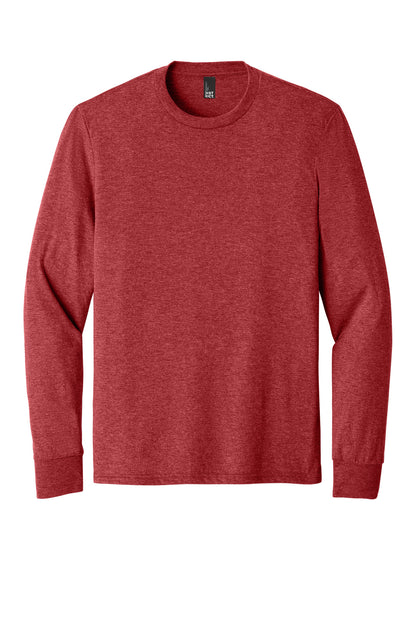 District Perfect Tri Long Sleeve Tee  DM132 Red Frost