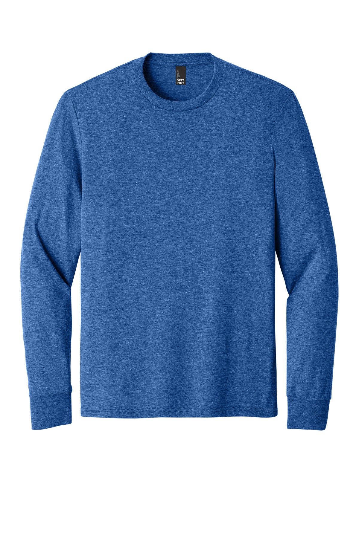 District Perfect Tri Long Sleeve Tee  DM132 Royal Frost