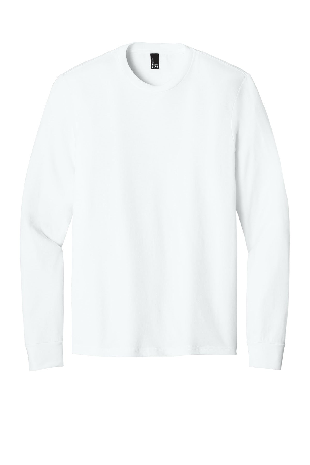 District Perfect Tri Long Sleeve Tee  DM132 White