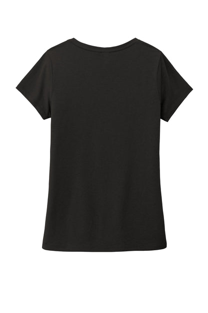 District Women's Perfect Tri V-Neck Tee DM1350L Black
