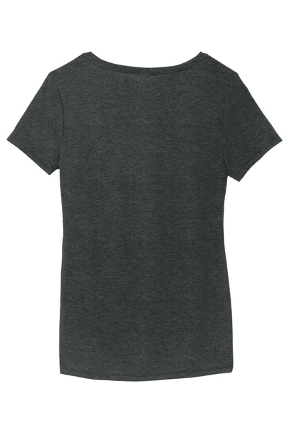 District Women's Perfect Tri V-Neck Tee DM1350L Black Frost