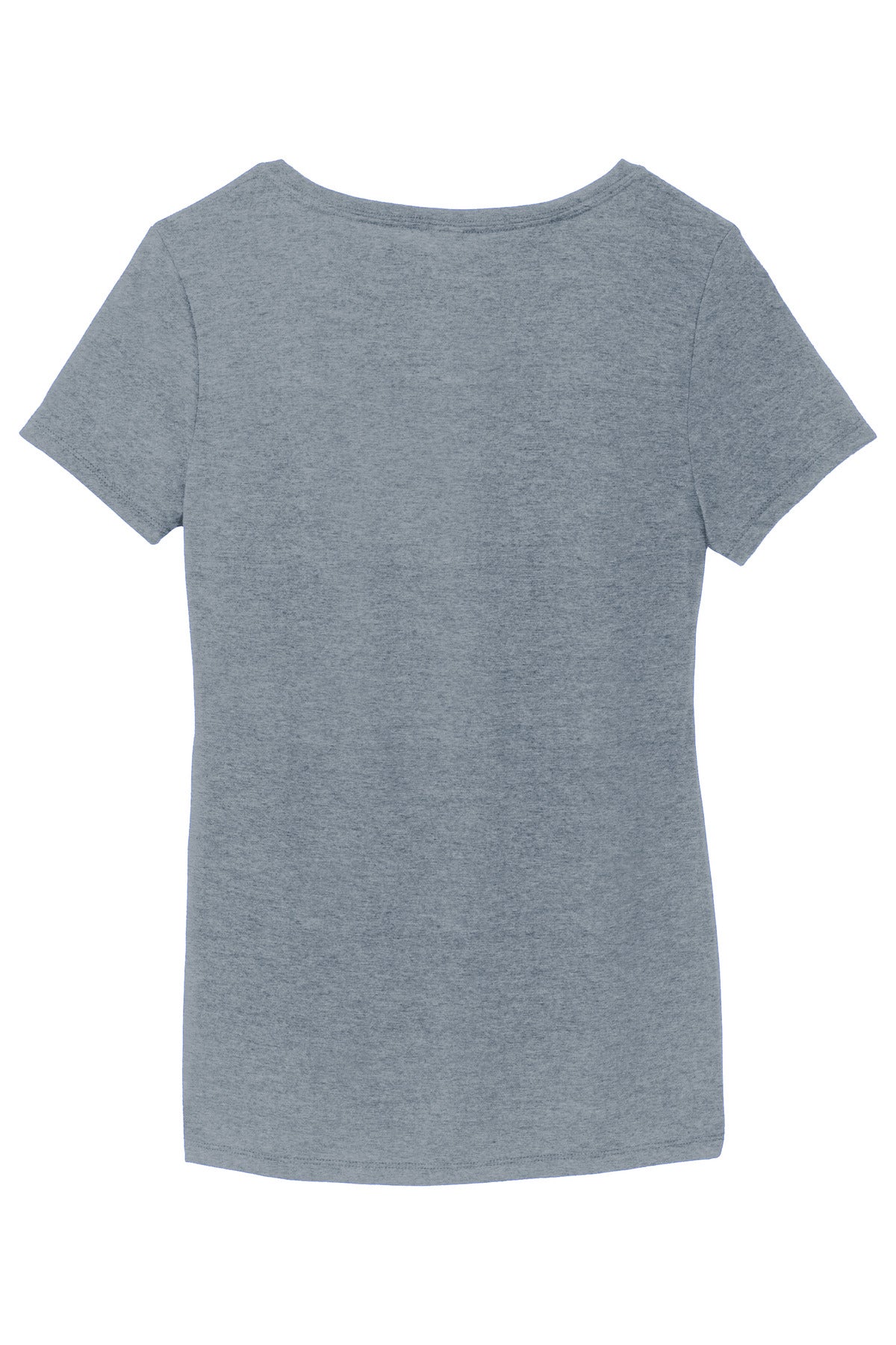 District Women's Perfect Tri V-Neck Tee DM1350L Flint Blue Heather