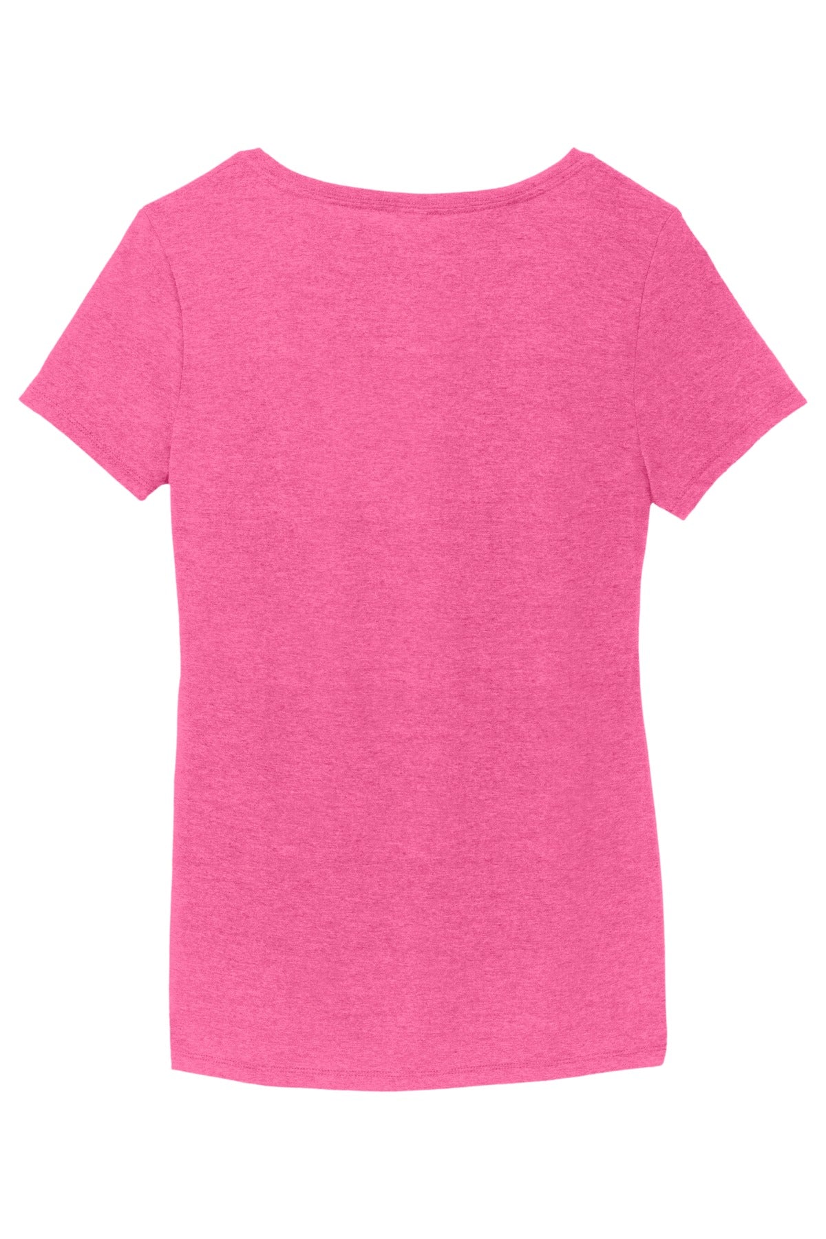 District Women's Perfect Tri V-Neck Tee DM1350L Fuchsia Frost
