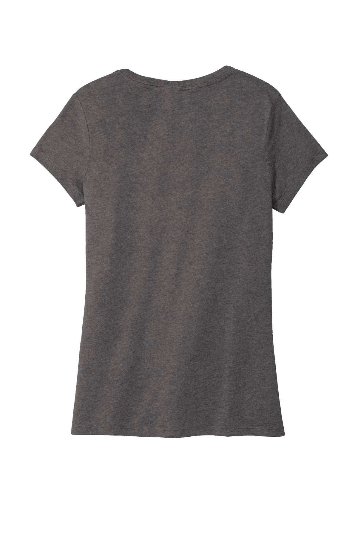 District Women's Perfect Tri V-Neck Tee DM1350L Heathered Charcoal