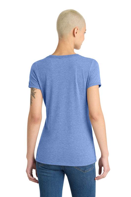 District Women's Perfect Tri V-Neck Tee DM1350L Maritime Frost
