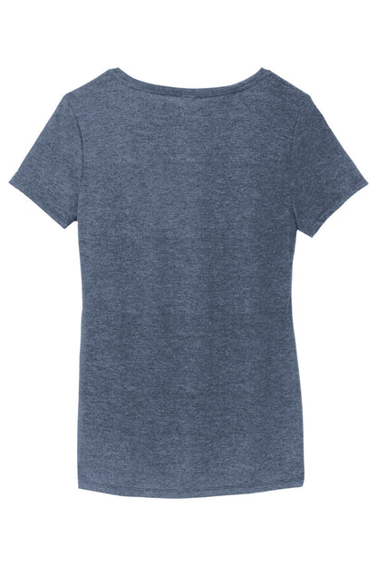 District Women's Perfect Tri V-Neck Tee DM1350L Navy Frost