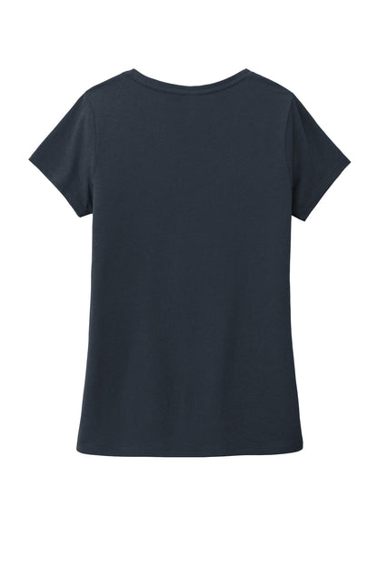 District Women's Perfect Tri V-Neck Tee DM1350L New Navy