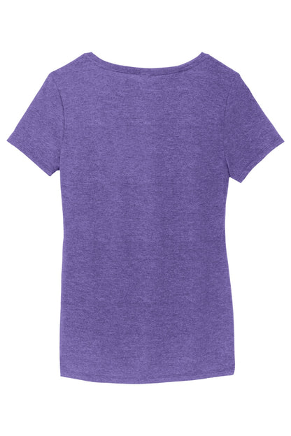 District Women's Perfect Tri V-Neck Tee DM1350L Purple Frost