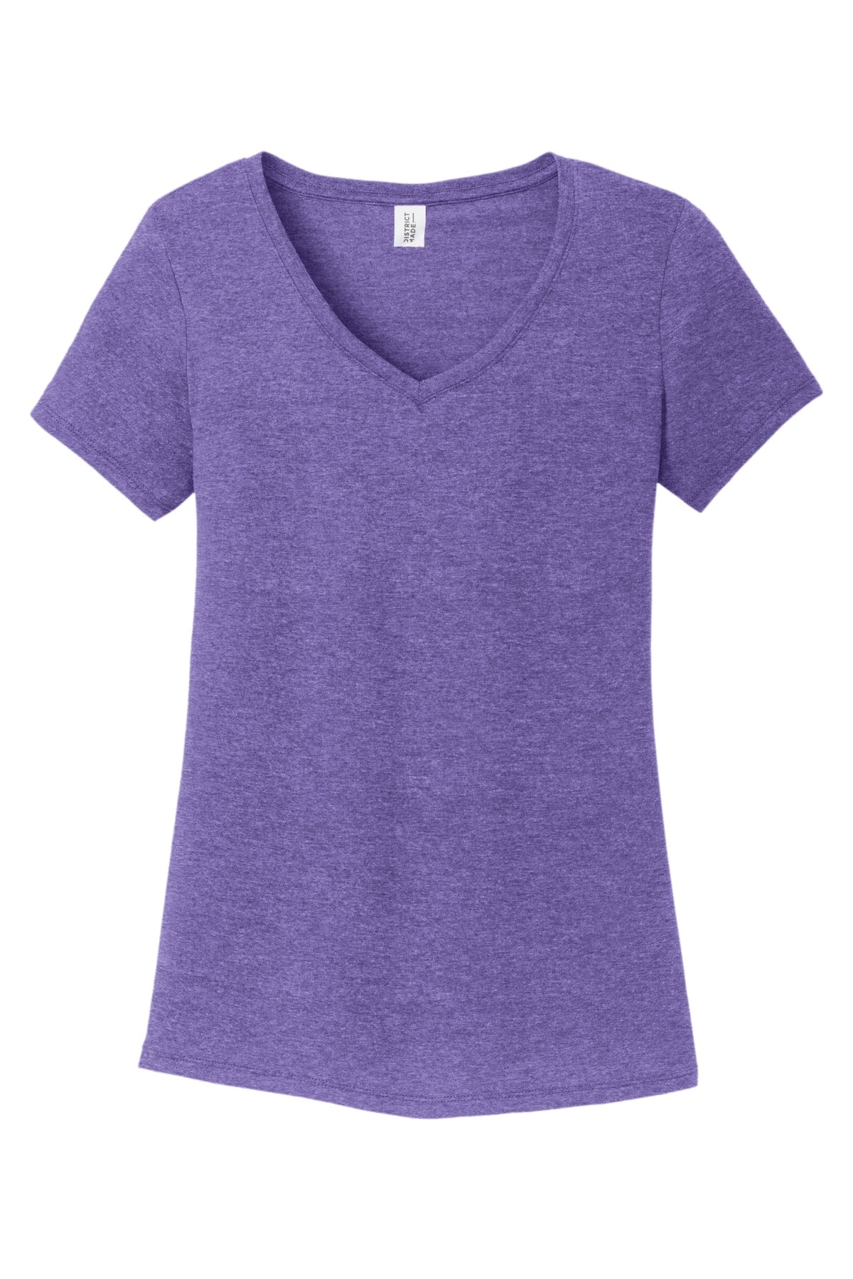 District Women's Perfect Tri V-Neck Tee DM1350L Purple Frost