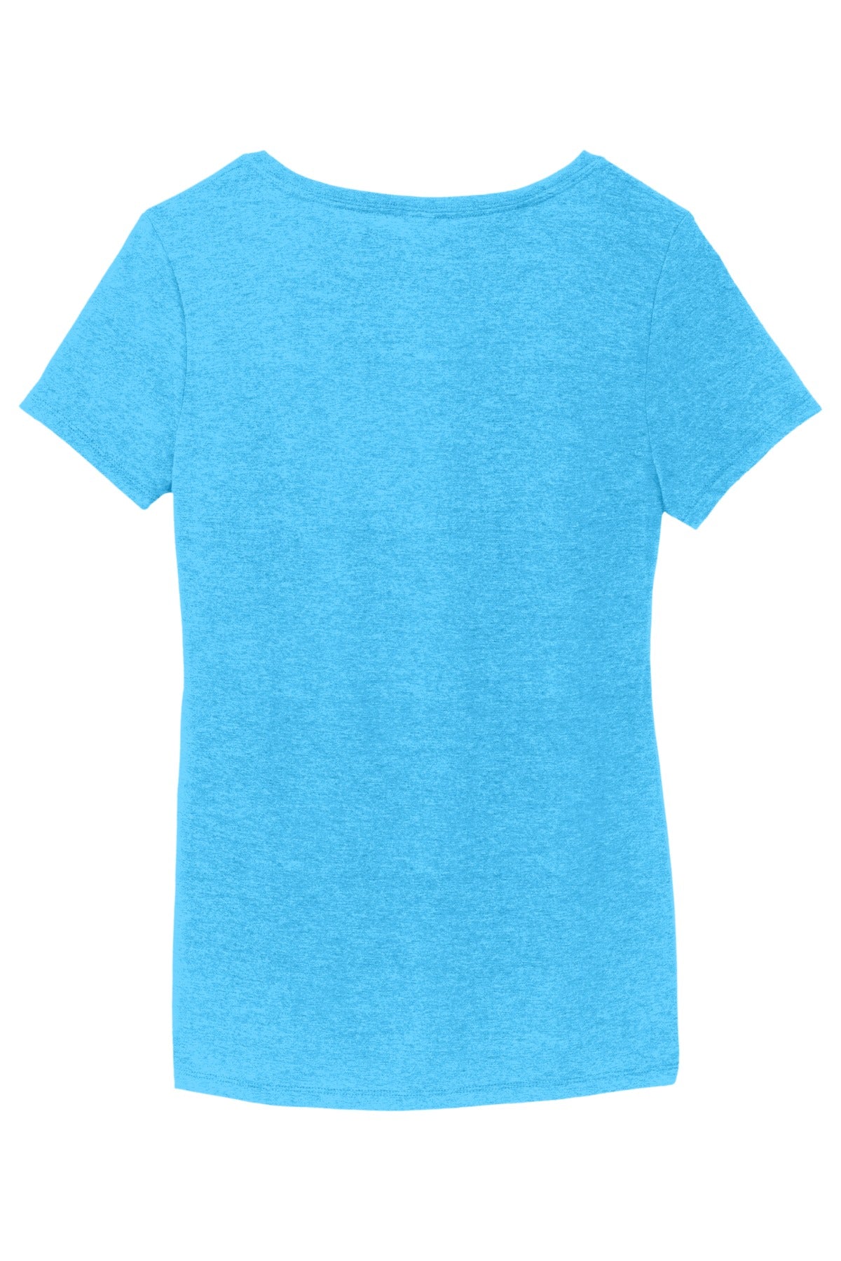 District Women's Perfect Tri V-Neck Tee DM1350L Turquoise Frost