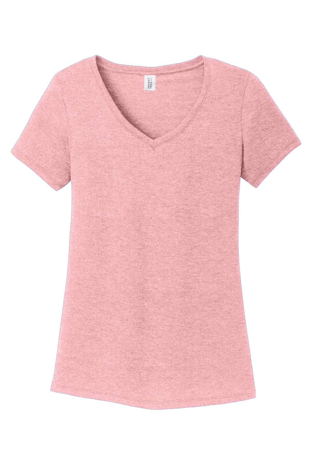 District Women's Perfect Tri V-Neck Tee DM1350L Wisteria Heather