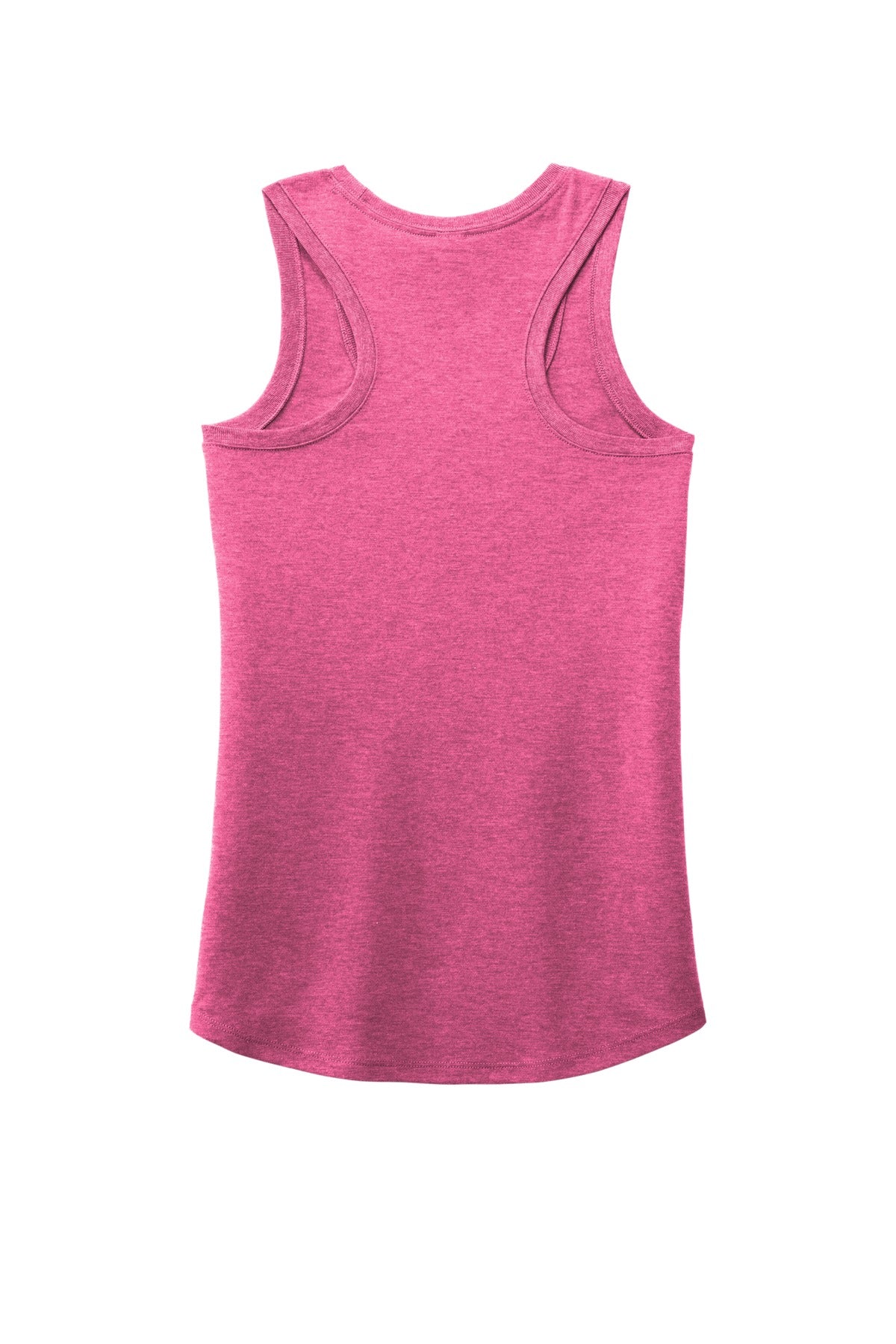 District Women's Perfect Tri Racerback Tank DM138L Fuchsia Frost