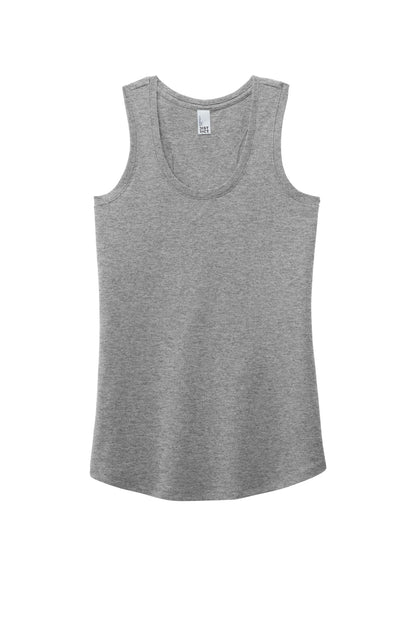 District Women's Perfect Tri Racerback Tank DM138L Grey Frost