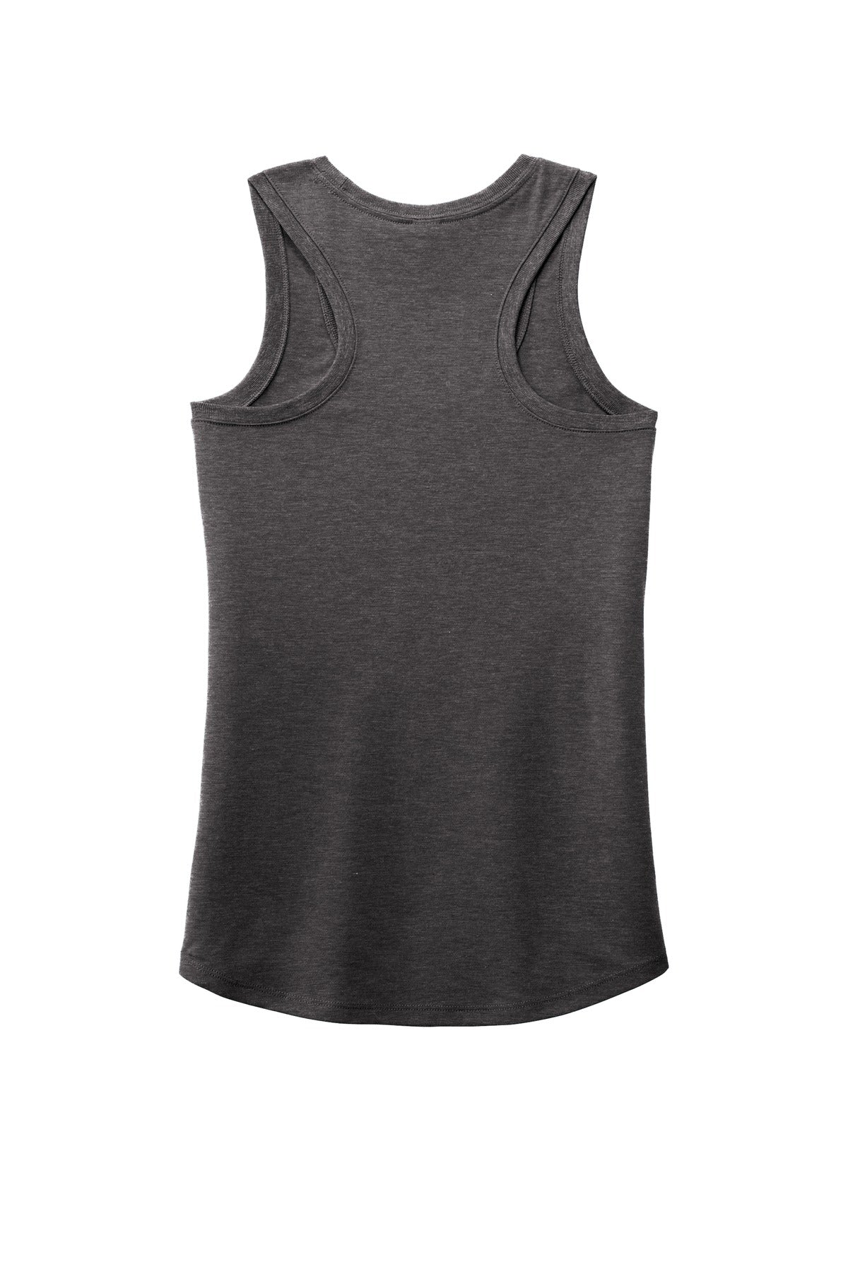 District Women's Perfect Tri Racerback Tank DM138L Heathered Charcoal