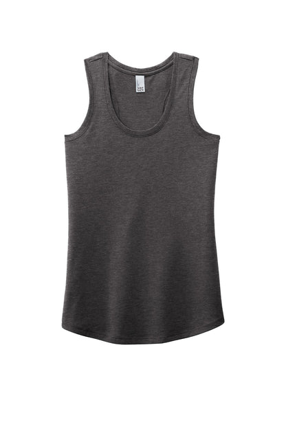 District Women's Perfect Tri Racerback Tank DM138L Heathered Charcoal