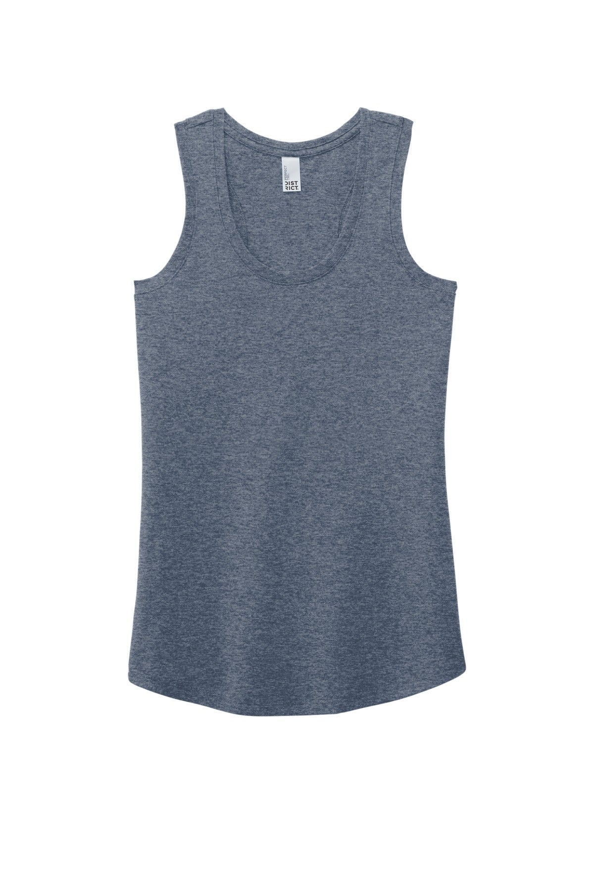 District Women's Perfect Tri Racerback Tank DM138L Navy Frost