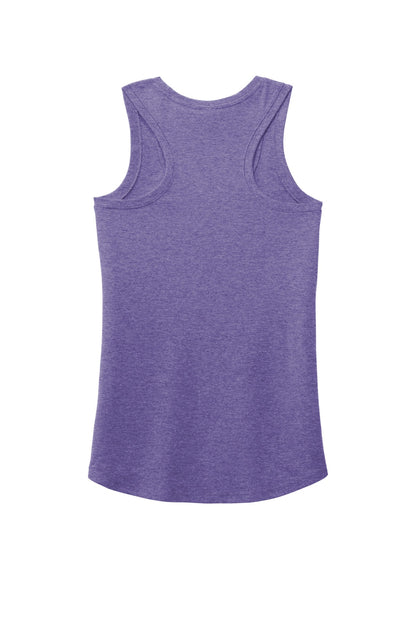 District Women's Perfect Tri Racerback Tank DM138L Purple Frost