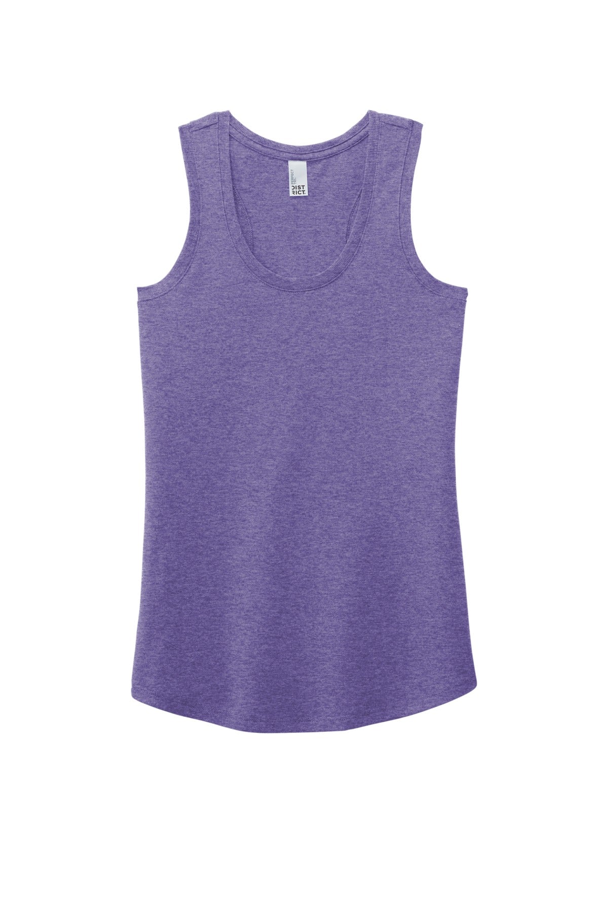 District Women's Perfect Tri Racerback Tank DM138L Purple Frost