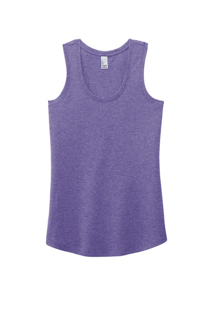 District Women's Perfect Tri Racerback Tank DM138L Purple Frost