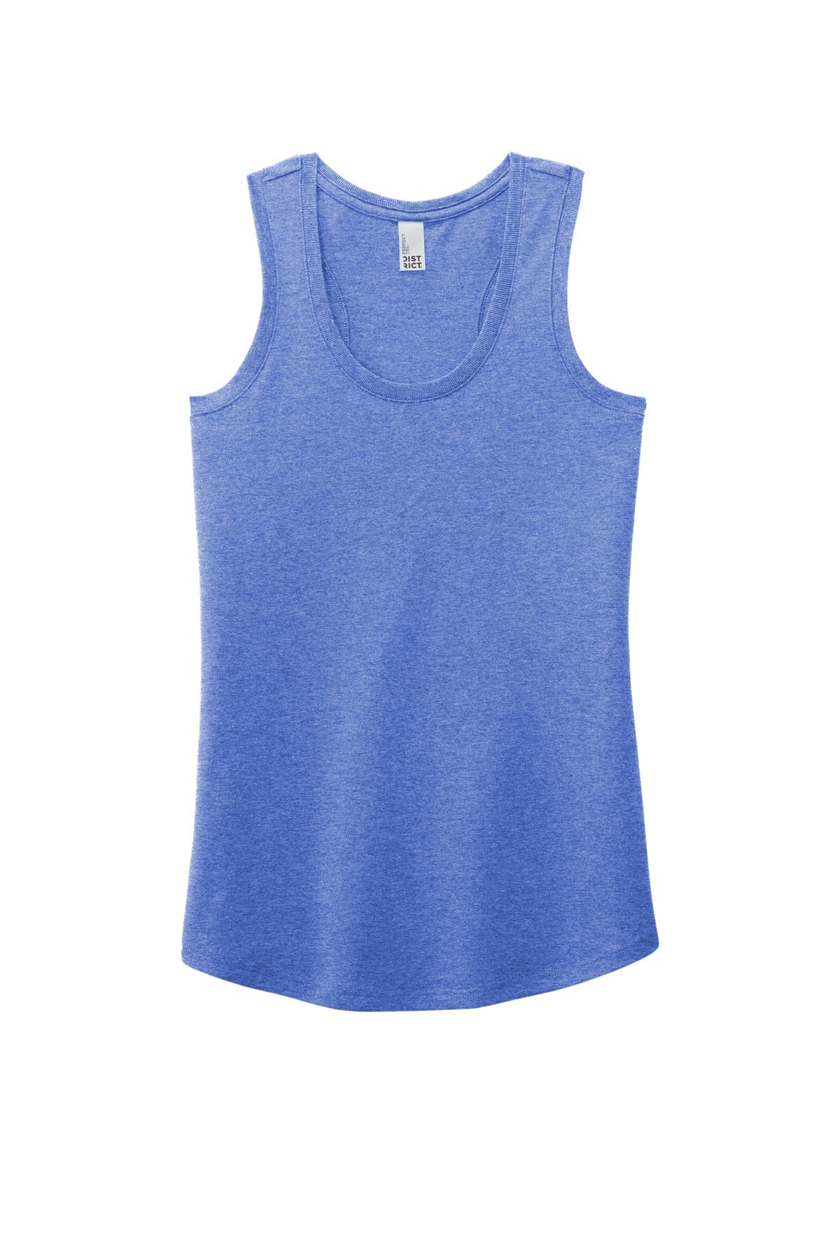 District Women's Perfect Tri Racerback Tank DM138L Royal Frost