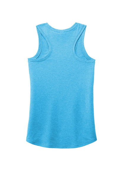 District Women's Perfect Tri Racerback Tank DM138L Turquoise Frost