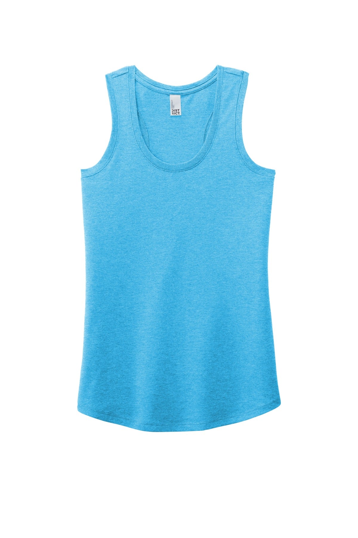 District Women's Perfect Tri Racerback Tank DM138L Turquoise Frost