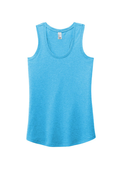 District Women's Perfect Tri Racerback Tank DM138L Turquoise Frost