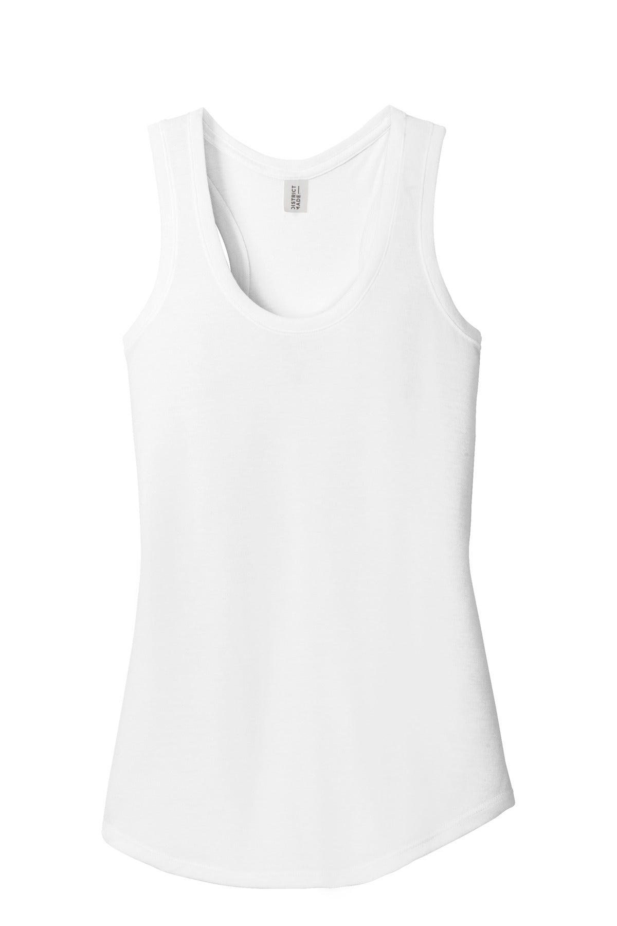 District Women's Perfect Tri Racerback Tank DM138L White