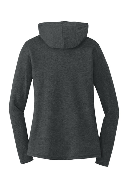 District Women's Perfect Tri Long Sleeve Hoodie DM139L Black Frost