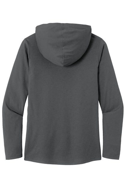 District Women's Perfect Tri Long Sleeve Hoodie DM139L Charcoal
