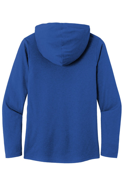 District Women's Perfect Tri Long Sleeve Hoodie DM139L Deep Royal