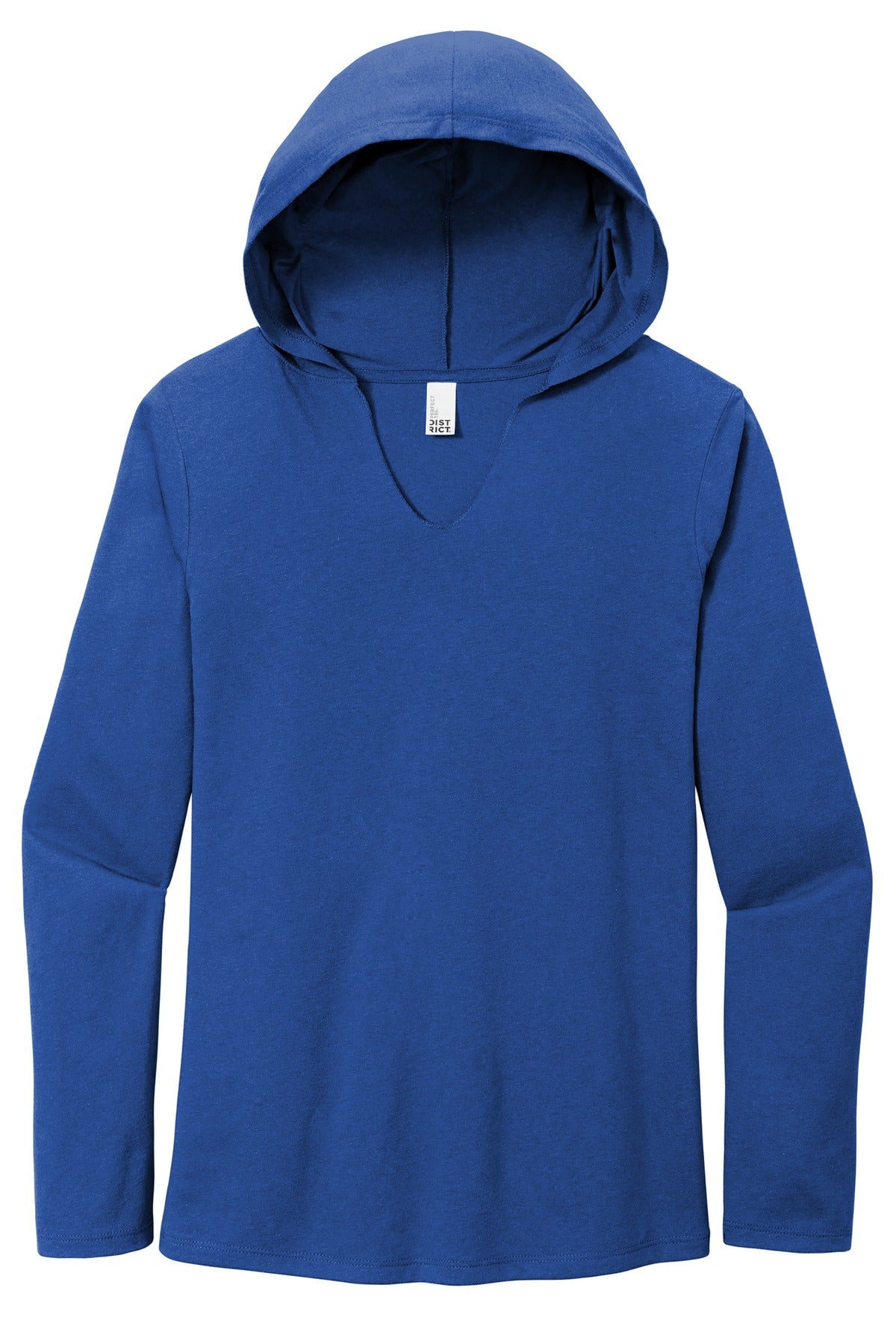 District Women's Perfect Tri Long Sleeve Hoodie DM139L Deep Royal