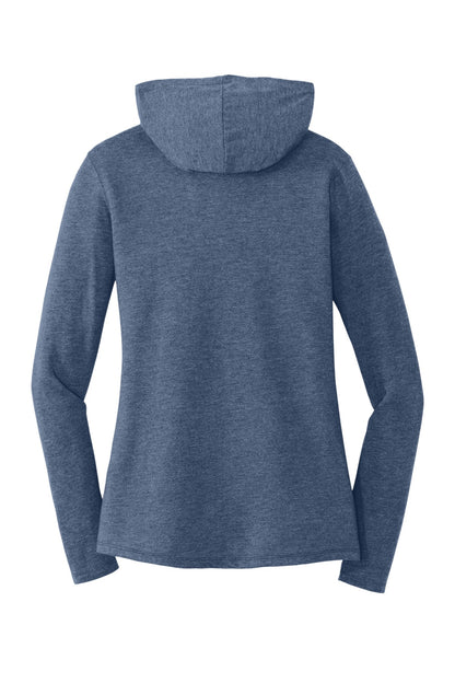 District Women's Perfect Tri Long Sleeve Hoodie DM139L Navy Frost