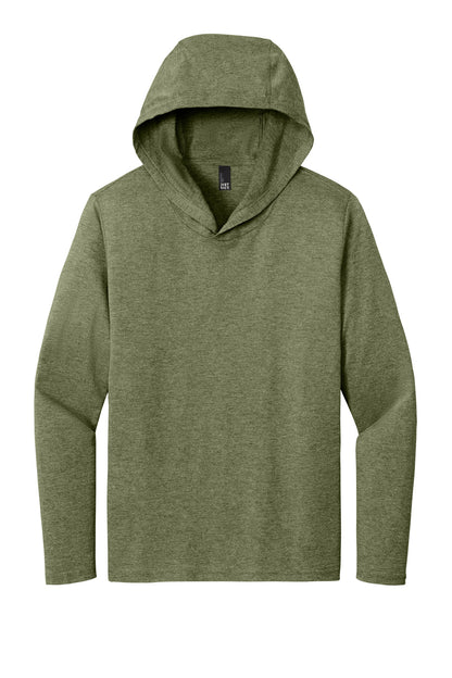 District Perfect Tri Long Sleeve Hoodie DM139 Military Green Frost