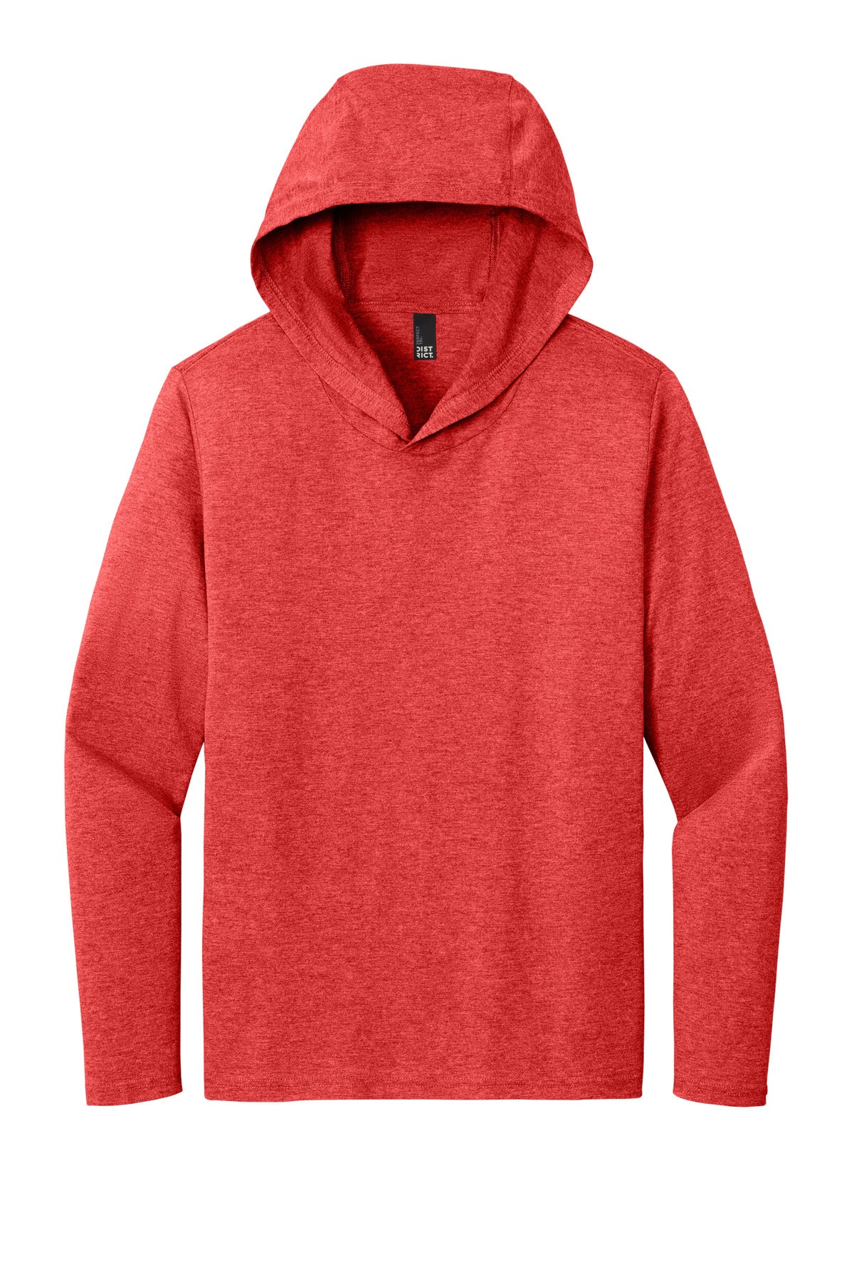District Perfect Tri Long Sleeve Hoodie DM139 Red Frost