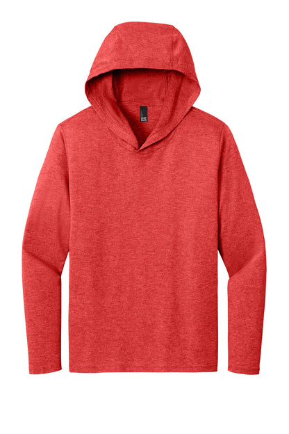 District Perfect Tri Long Sleeve Hoodie DM139 Red Frost